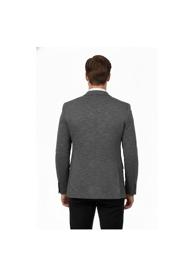 Suitmen Erkek Tek Spor Ceket Çift Yırtmaçlı Bgl-st04981 Füme