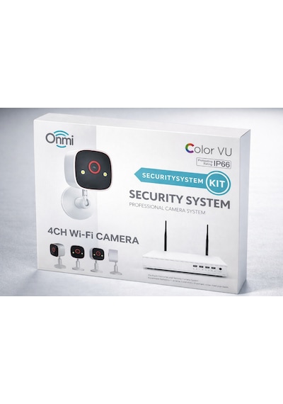 Omni Bs420 4 Kanal Nvr + 3mp 4 Kamera Full Color Mik. Wifi Set 11.03.01.002300