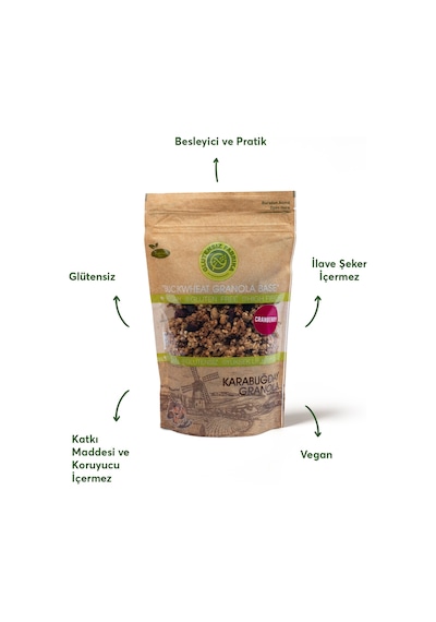 Glutensiz Fabrika Cranberry Yulaf & Karabuğday Granola 300 G