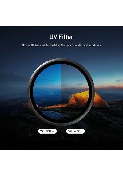 Telesin Osmo Action 5 Pro Filtre Seti Cpl Vnd Uv Action 3 4 Uyumlu Lens Filtresi