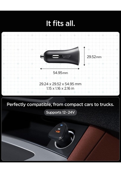 30w Usb-c Araç İçi Hızlı Şarj Aleti Pps Desteği Akım Korumalı Güç Adaptörü Çakmaklık İphone & Android & İpad Type-c Pd 3.0 Ev301 - Acp08699