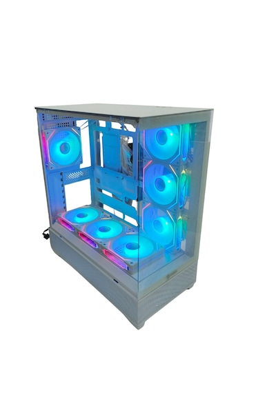 Zoko Alpha 7x120mm Argb Fan+kontrolcü+kumanda Pc Boş Beyaz Kasa