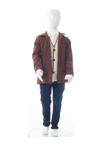 Xo Kids Erkek Çocuk 4lü Alt Üst Takım 2-5 Yaş 12201 Koyu Kahverengi