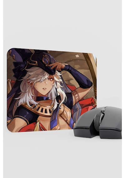 Cyno Genshin Impact Anime Gacha V1 - 22x18 Gaming Mouse Pad Fare Altlığı