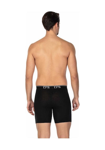 Ds Damat Comfort Modal 2'li Boxer Siyah