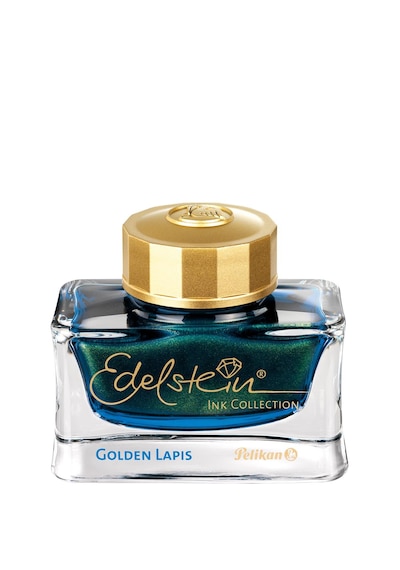 Pelikan M200 Golden Lapis Dolma Kalem Mürekkep Set- M Uç Mavi