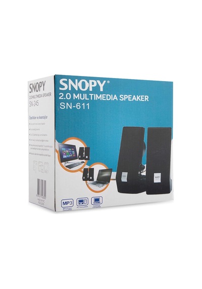 Lexroo Sn-611 1+1 Hoparlör, Siyah