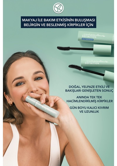 Yves Rocher Miraculous Definition Panoramik Etkili Ayırıcı Hacim Maskara - Suya Dayanıklı - Siyah