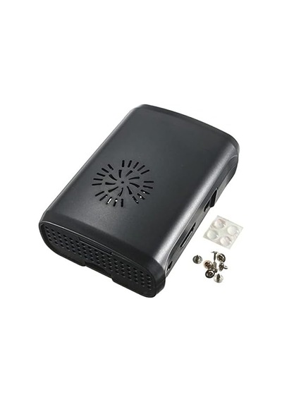 Raspberry Pi B+/2/3 Siyah, Fan Uyumlu Case