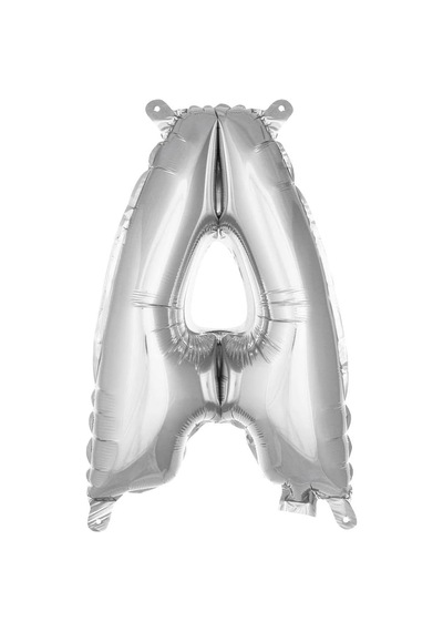 A Harfi 16 İnç Gümüş Renk Folyo Balon 36 Cm Gümüş 256