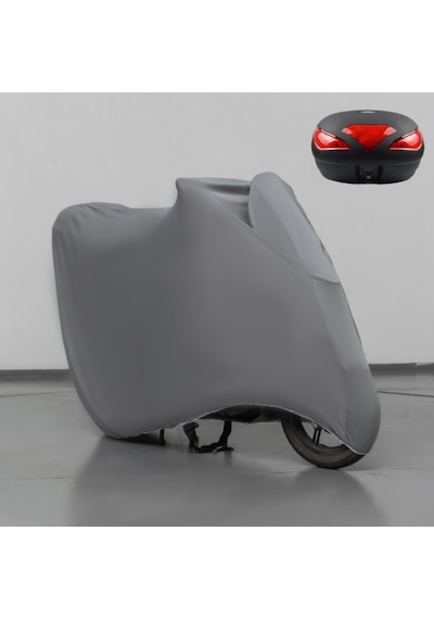 Honda Cbr 650 R Çantalı Motosiklet Brandası Gri Penye Örtü Motor Brandası