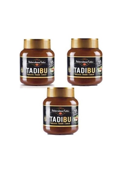Tadıbu Kakaolu Fındık Ezmesi 330g X 3 Adet %35 Yoğun Fındık, Katkısız, Sürülebilir Fındık Çikolatası