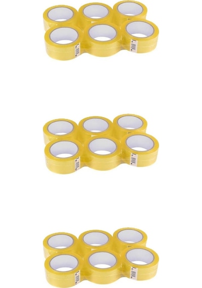 Bant Güçlü Sağlam Kaliteli Şeffaf Koli Bandı Bantı / 45 Mm X 100 Metre / 6'lı 3 Paket - 18 Adet
