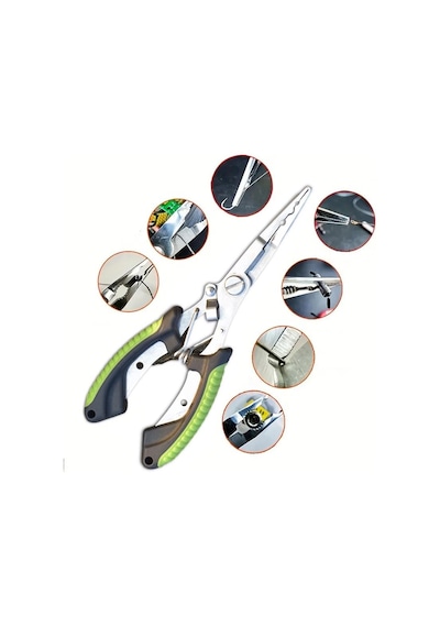 Shufa 16cm Balıkçı Pensesi Ve Yaylı Karabinalı Askı Apartı