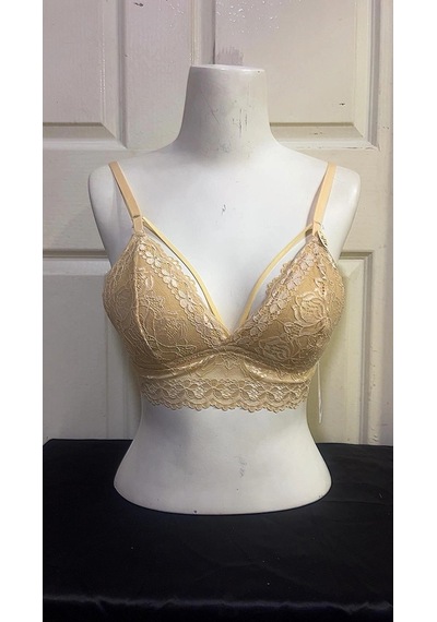 Koza Kadın Desteksiz İpli Soft Bralet Sütyen-ten