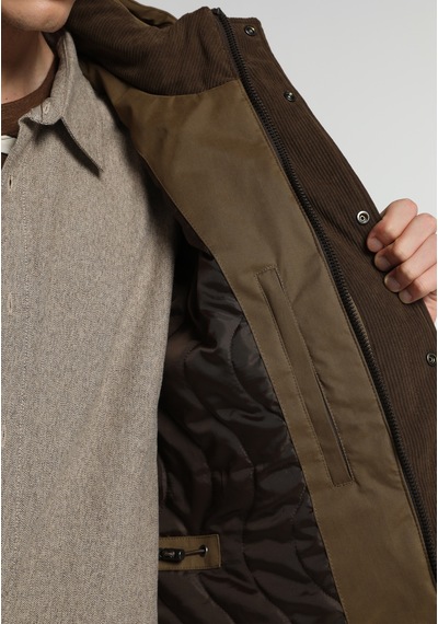 Colin's Colins Regular Fit Çıkarılabilir Kapüşonlu Fermuarlı Astarlı Erkek Kahverengi Mont Cl1082068 Q1.v1 Cml Camel