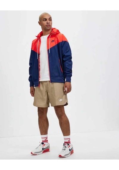 Nike Sportswear Windrunner Da0001-410 Erkek Mavi Ceket Lacivert - Kırmızı