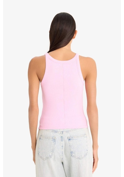 Defacto Slim Fit Dar Kesim Halter Yaka Fitilli Kaşkorse Atlet E2176ax25sppn649 Pembe