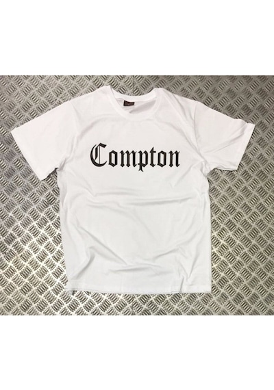 Stoned&Fame Compton Baskılı T-shirt Beyaz
