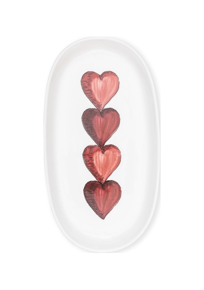 The Mia Luv Oval Servis 2li 26 Cm Çok Renkli