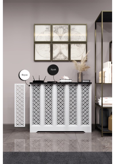 Dekoratif Petek Dolabı Kalorifer Peteği Kapatma Ünitesi Modern Tasarım İç Ölçü 96 Cm Dış Ölçü 100 Cm Petek 96 Beyaz Üstü Siyah D4 Dekoratif Petek Dolabı Kalorifer Peteği Kapatma Ünitesi Modern Tasarım İç Ölçü 96 Cm Dış Ölçü 100 Cm Petek 96 Beyaz Üstü Siyah D4