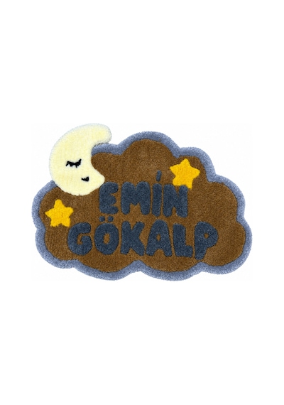 Kişiye Özel İsimli Tufting Çocuk Odası Halısı Ay Yıldızlı El Yapımı 50 X 50 Cm Kahverengi Kahverengi Kişiye Özel İsimli Tufting Çocuk Odası Halısı Ay Yıldızlı El Yapımı 50 X 50 Cm Kahverengi Kahverengi