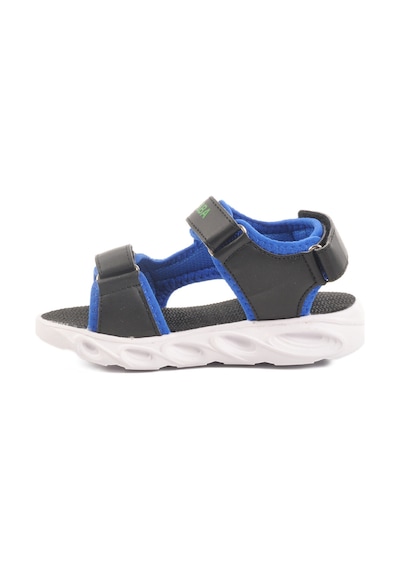 Siyah Saks Cırtlı Işıklı Erkek Çocuk Spor Sandalet 018125 P Siyah-saks
