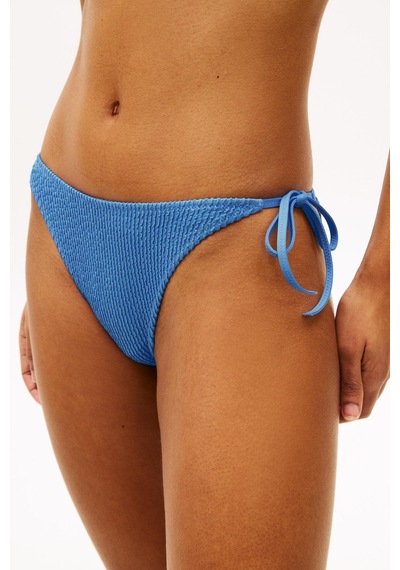 Tommy Hilfiger Kadın V Şeklinde Yan Bağlamalı Mavi Bikini Altı-14664