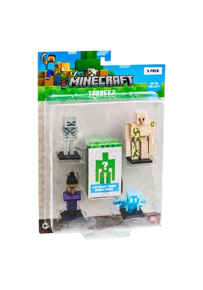 Minecraft 3d Figür Toppeez 5'li Set Mc2040 Model 4 Minecraft