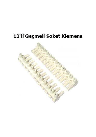12 Li Geçmeli Soket Klemens