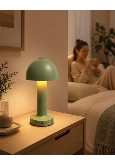 Zenlight Mantar Masa Lambası Adaçayı Yeşili