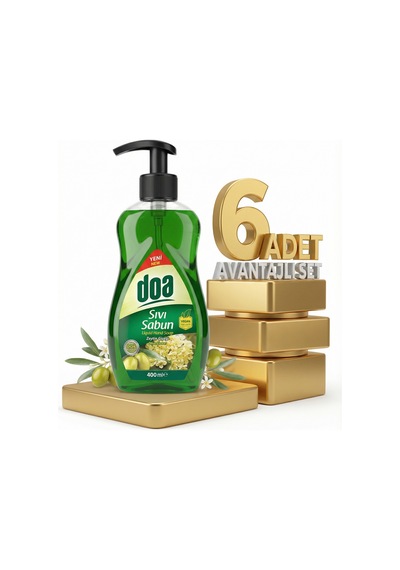 Doa Sıvı El Sabunu Zeytin Çiçeği 6x400 Ml