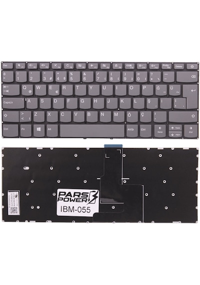 Lenovo Uyumlu V14-ADA 82C600GQTX018 Notebook Klavye (Füme TR) (Pars Power) Füme 352670