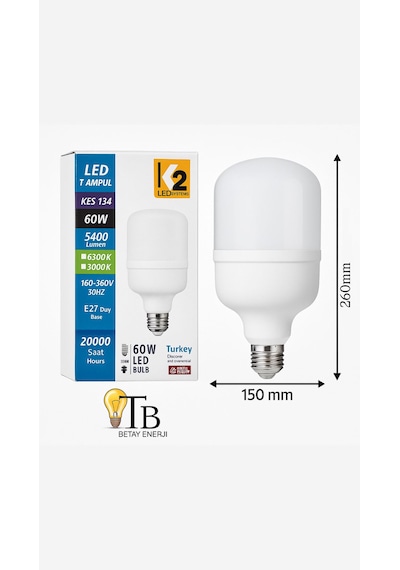 K2 Led System Ampul 60 W