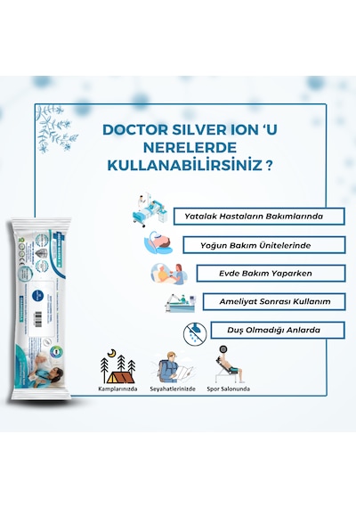 Gümüş İyonlu Kremli Vücut Temizleme Havlusu 12 Li X 3 Paket 36 Adet
