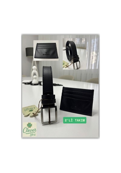 Store Erkek Kemer Ve Monarch Cüzdan Şık ,spor Takım Siyah