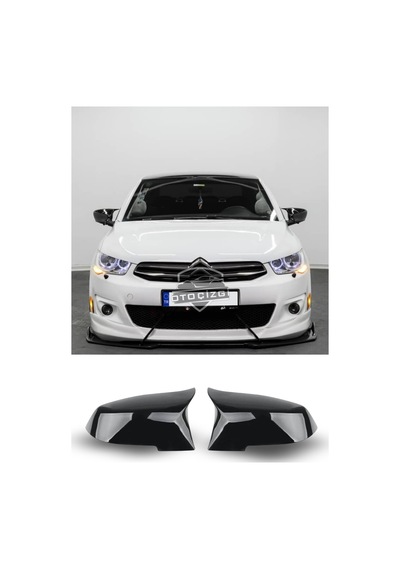 Citroen C Elysee 2013-2017 Uyumlu Batman Yarasa Ayna Kapağı Piano Black