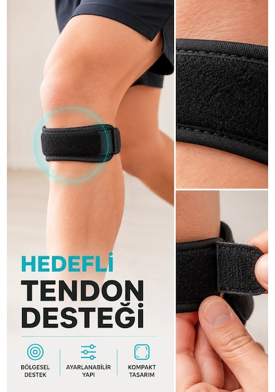 Arneer Mey İthalat Ayarlanabilir Tendon Destek Bandı Diz Altı Spor Koşu Yürüyüş Bandı -