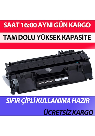 For Hp Ce505X 05X / 719H Toner Uyumlu 6900 Sayfa Garantili