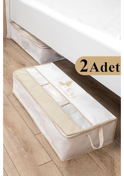 2 Adet Pencereli Baza Altı Düzenleyici Hurç 70x32x20 Renkli
