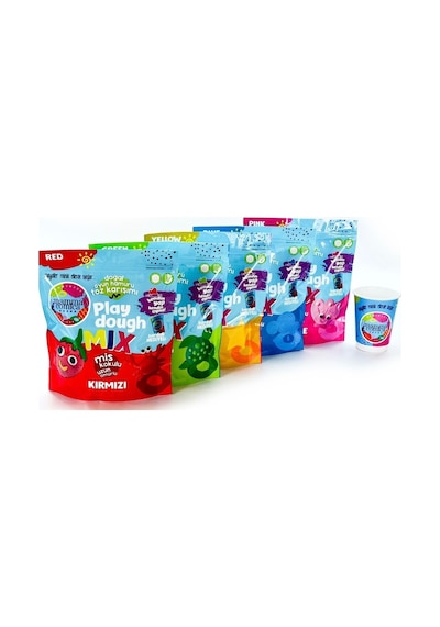 5'li Paket Kendin Yap Kendin Oyna Doğal Oyun Hamur Tozu