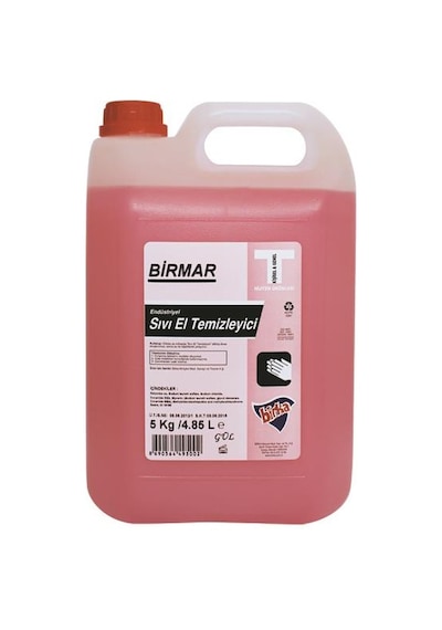 Birmar Gül Özlü Endüstriyel Sıvı El Temizleyici 5 KG