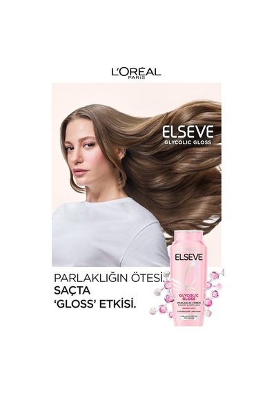 5'li Glycolic Gloss Core Parlaklık Veren Bakım Şampuanı 300ml Tüm Saç Tipleri