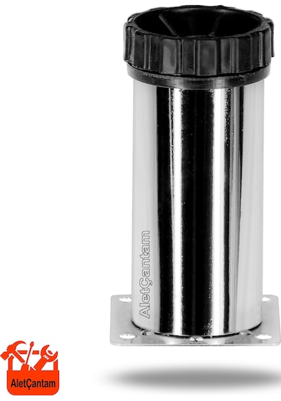 Aletçantam Dolap Ayağı Krom Kaplama Metal Ayak 10 -15 Cm