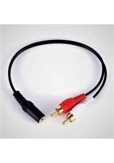 3.5mm Stereo Dişi 2 X Rca Erkek M Ses Kablosu