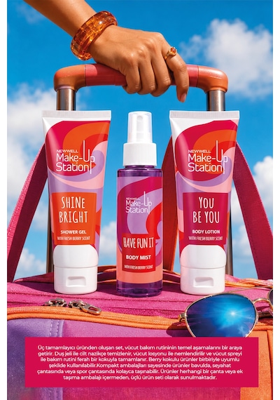 Make-up Station Be Proud Treat Yourself Travel Body Care Set 3 Lü Seyahat Vücut Bakım Seti Fresh