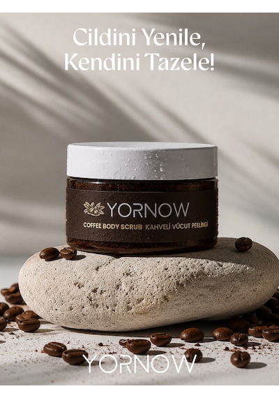 Yornow Kahveli Vücut Peelingi 300 Ml Arındırıcı, Pürüzsüzleştirici Ve Canlandırıcı Bakım