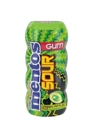 Mentos Sour Yeşil Elmalı Sakız 12 x 30 G