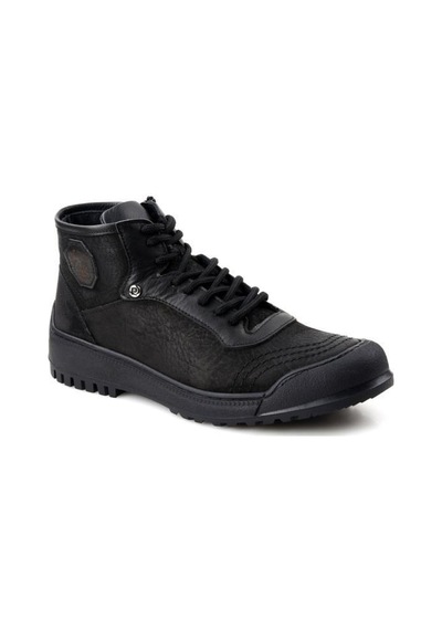 Pierre Cardin 382105 Erkek Kürklü Deri Bot Siyah