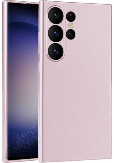 Galaxy S24 Ultra Kılıf Zore Premier Silikon Kapak Rose Gold